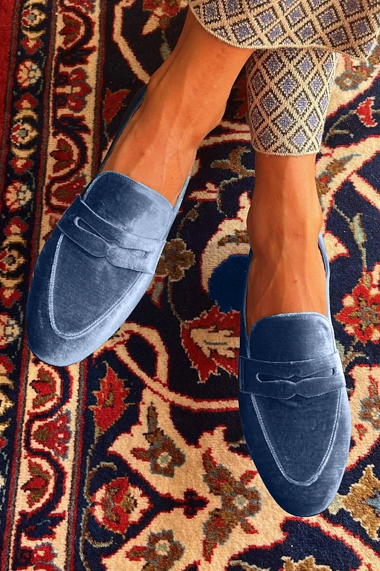 Alice | Velvet Loafers