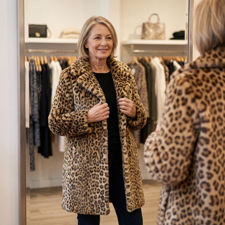 Cassia | Chic Leopard Print Coat