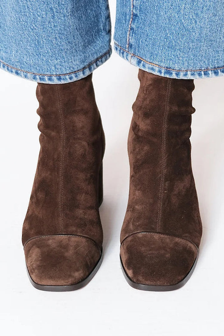 Naia | Square Toe Heeled Boots