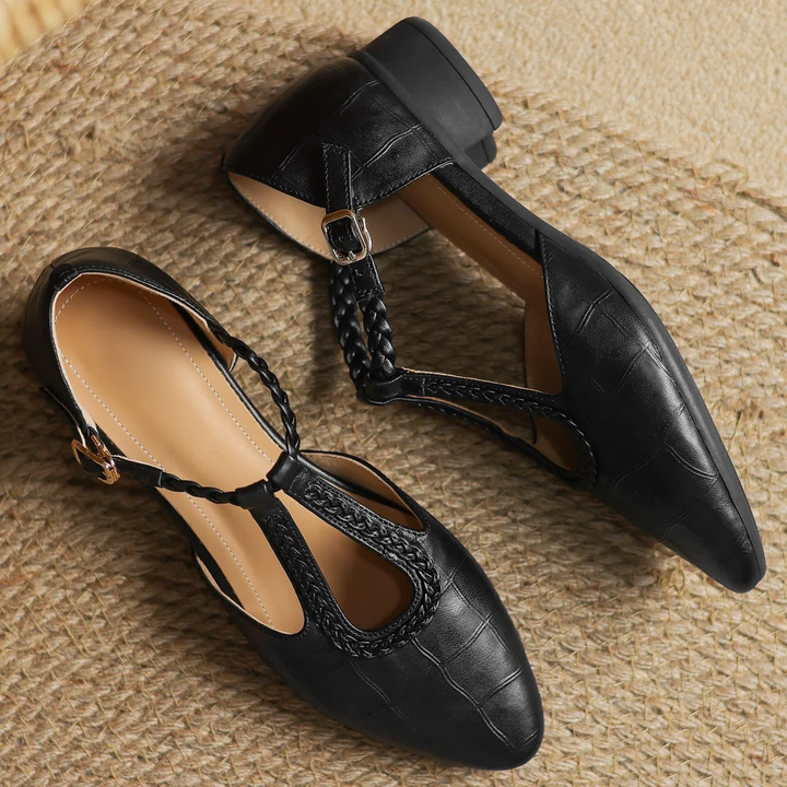 Annie | Kepa Leather Mary Jane Shoes