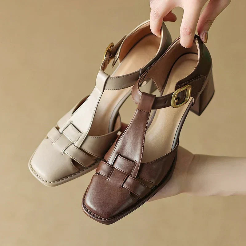 Annie | Square-Toed Sandals