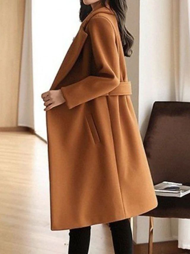 Tessa | Elegant Tailored Belted Silhouette Overcoat