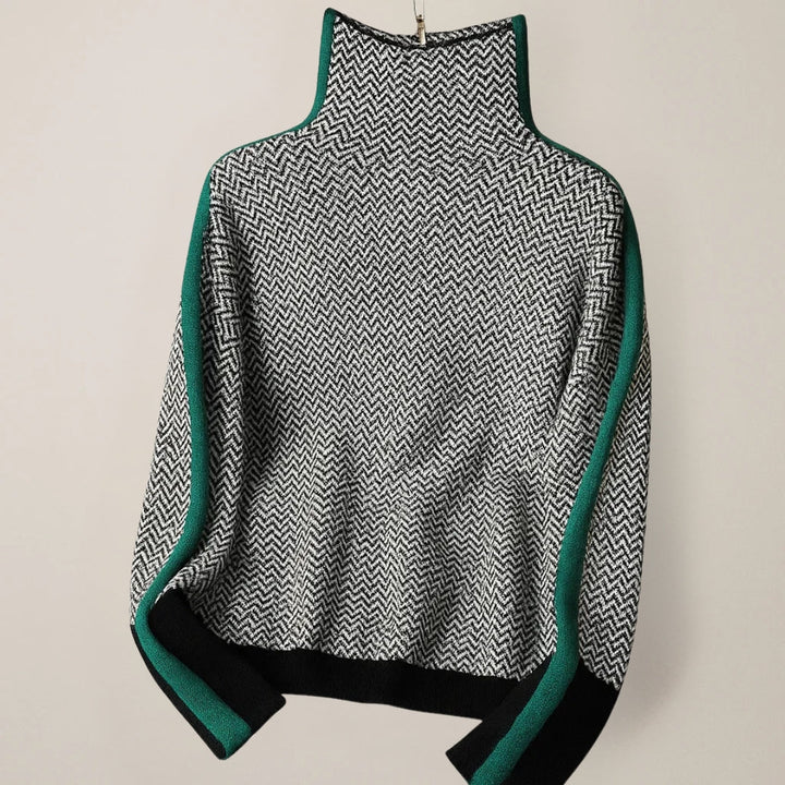 Martina | Cozy High Neck Knit Sweater