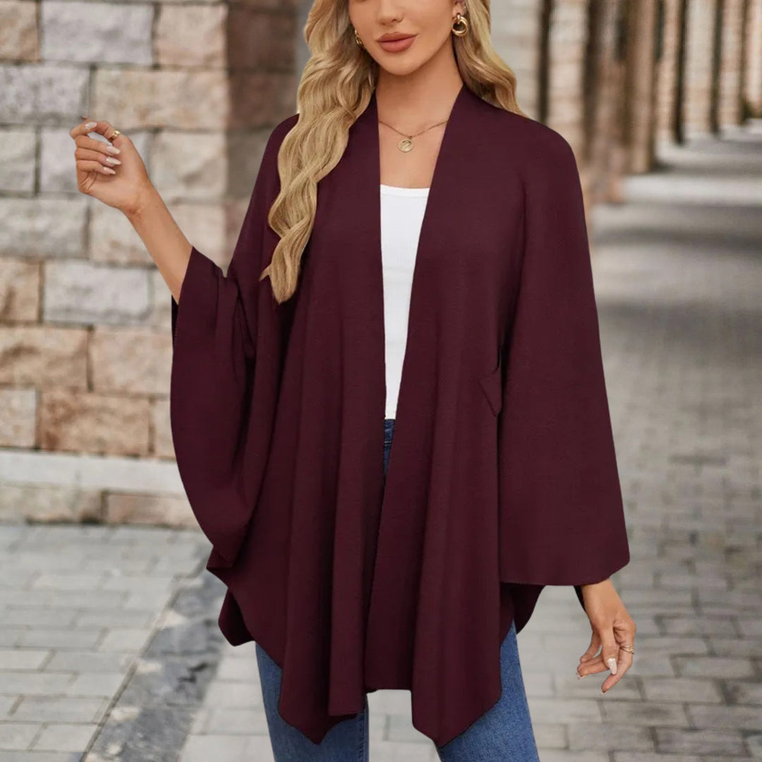 Beatrice | Elegant Poncho Sweater