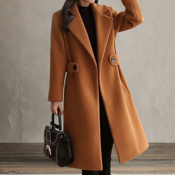 Jennah | Elegant Long Wool Coat
