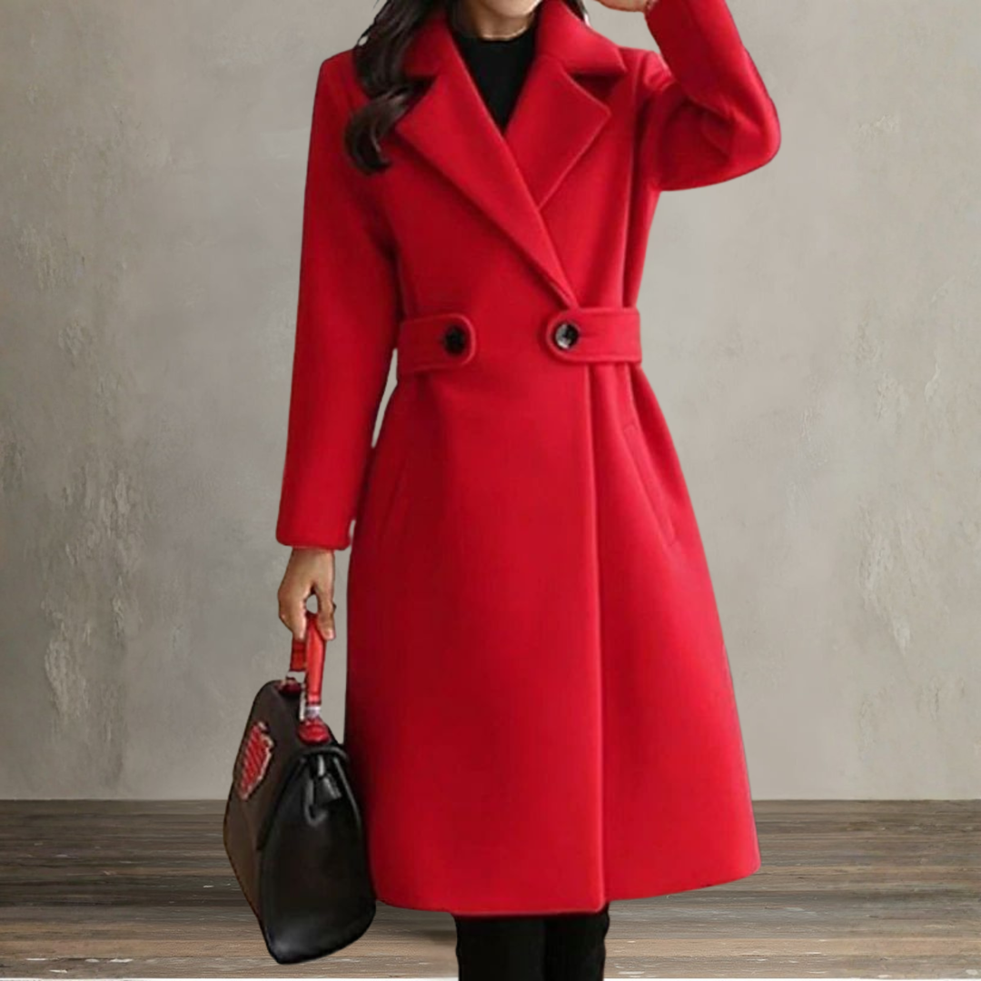 Jennah | Elegant Long Wool Coat