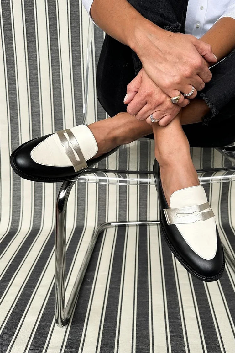 Abby | Classic Monochrome Loafers