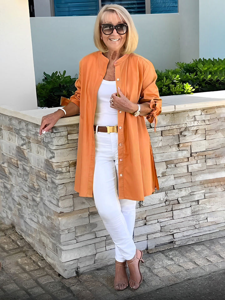 Célina | Classy Long Shirt Jacket