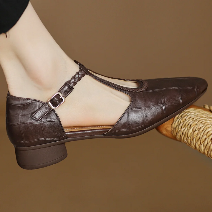 Annie Kepa Leather Mary Jane Shoes