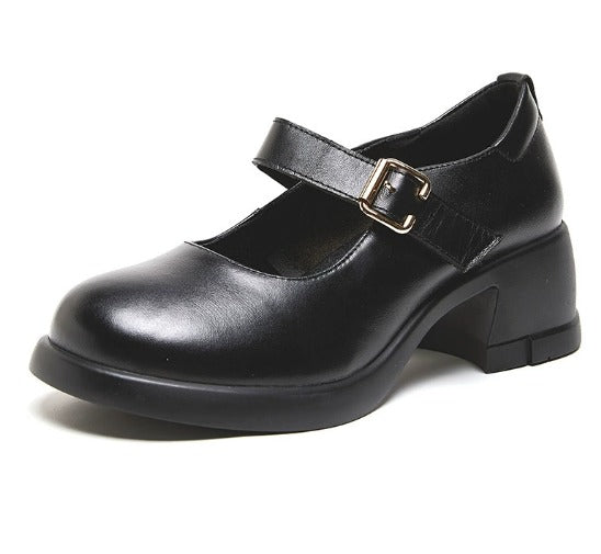 Agnes Leather Mary Jane Shoes by Annie
