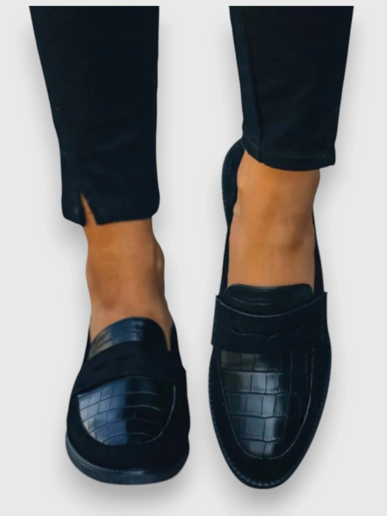 Ava | Orthopedic Loafers with Croc Detail