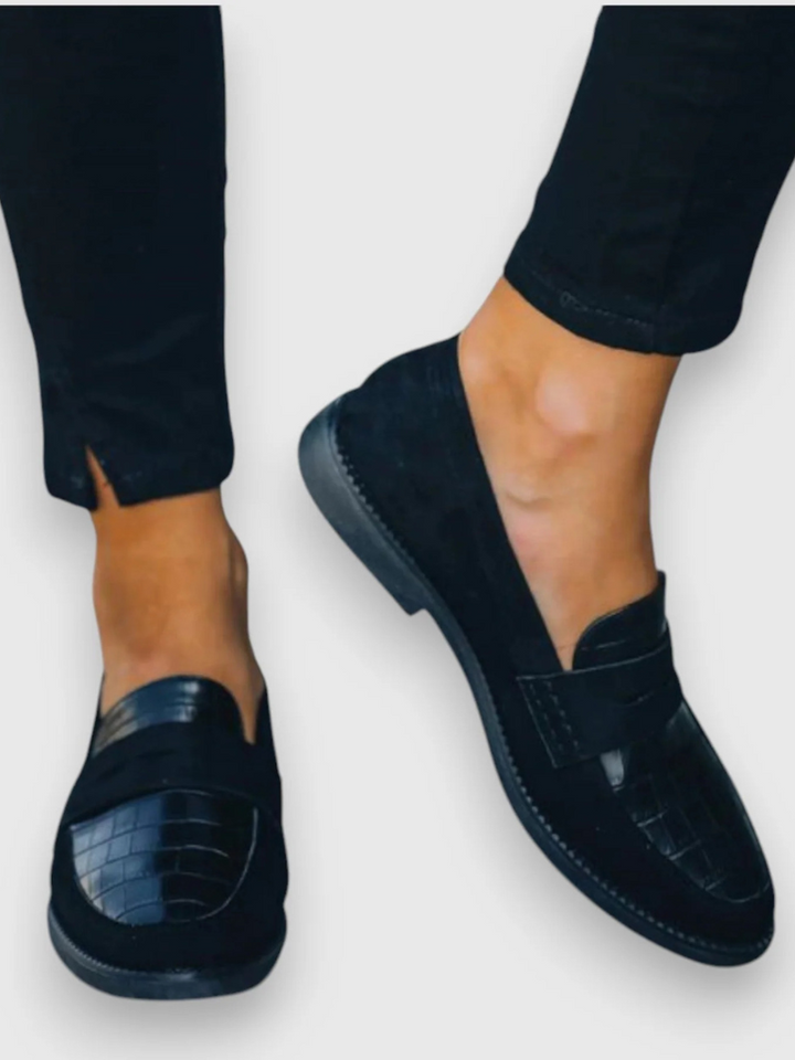 Ava | Orthopedic Loafers with Croc Detail