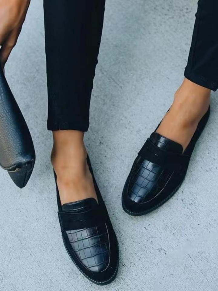 Ava | Orthopedic Loafers with Croc Detail