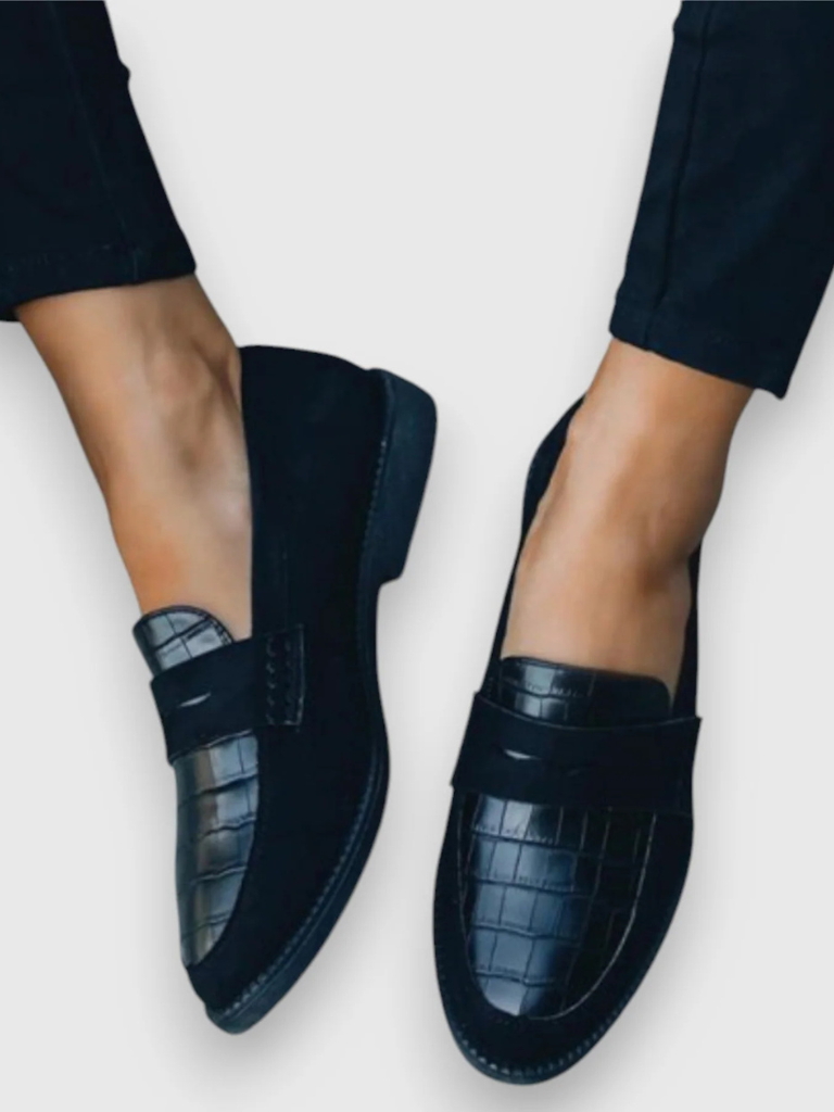 Ava | Orthopedic Loafers with Croc Detail
