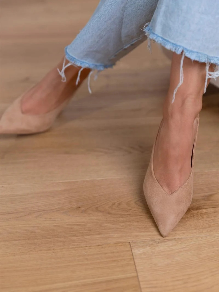 Isabelle | Sleek Pointed-Toe Slingback Heels