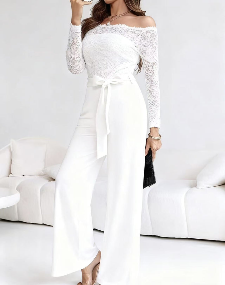 Jamila | Long Sleeve Jumpsuit With Lace