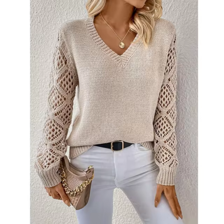 Madison | Elegant V-Neck Knit Pullover