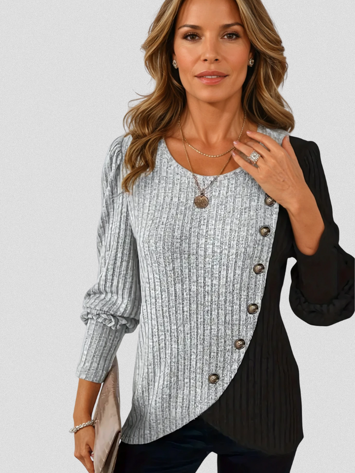 Kaia | Relaxed Knit Long Sleeve Top