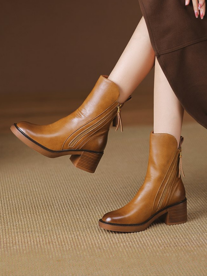 Barbara | Chunky Heel Ankle Boots