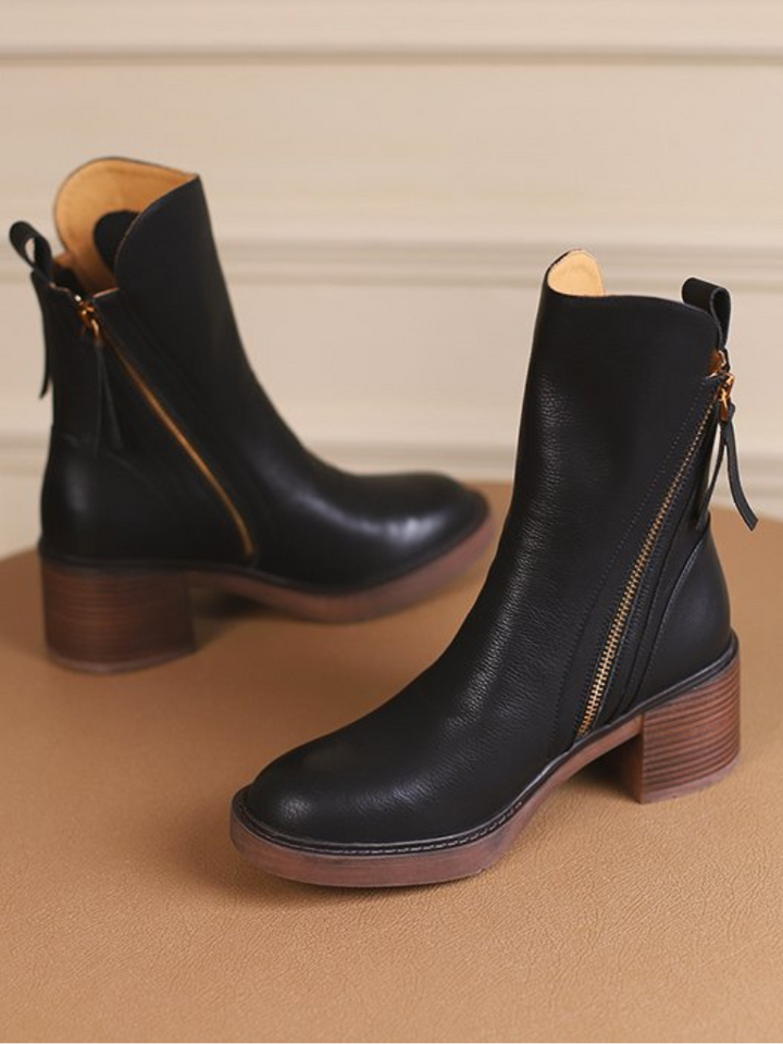 Barbara | Chunky Heel Ankle Boots