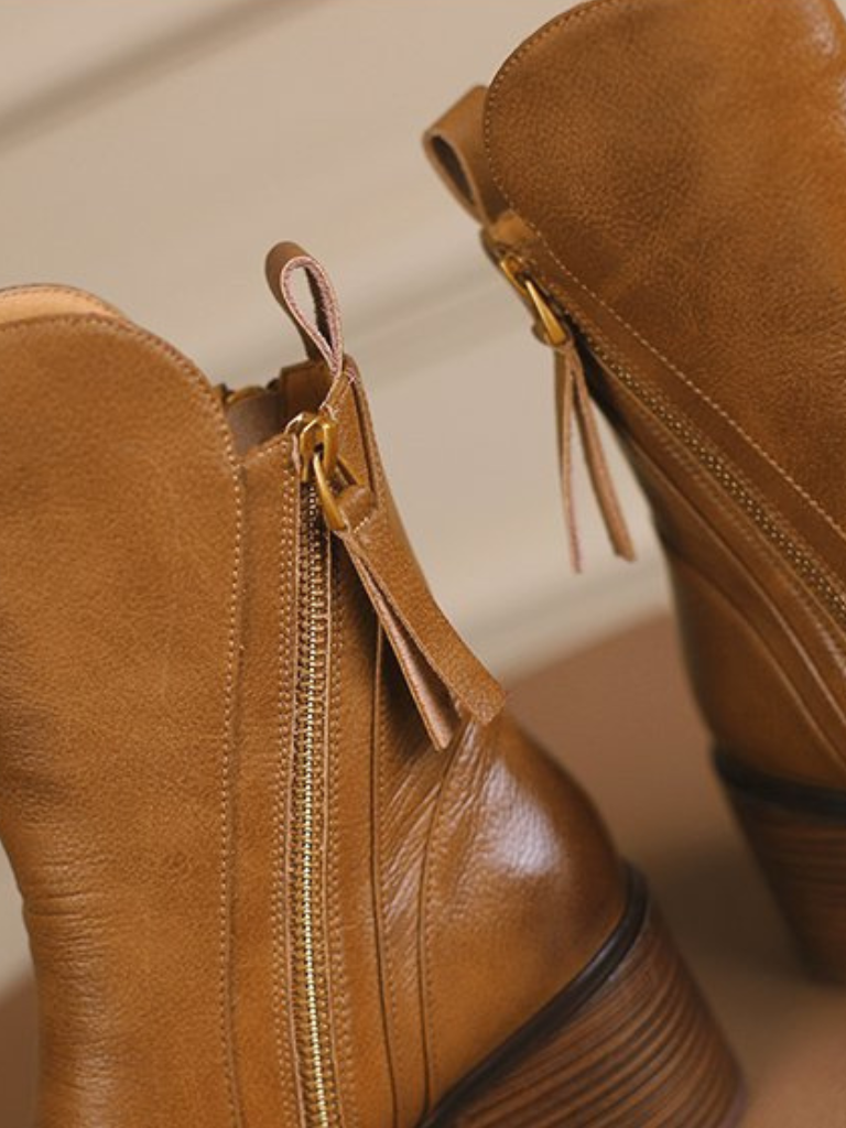 Barbara | Chunky Heel Ankle Boots