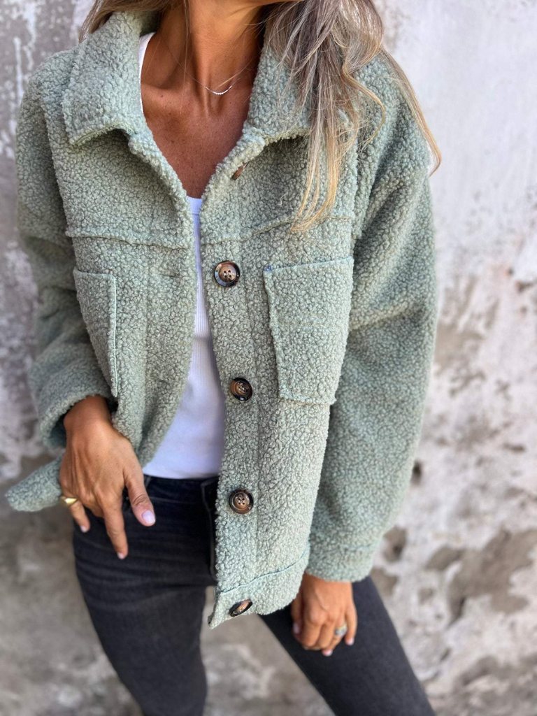 Sandra | Plush Sherpa Jacket