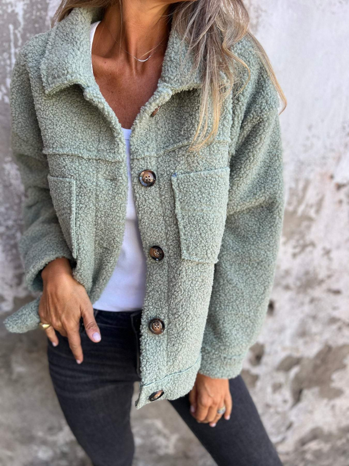 Sandra | Plush Sherpa Jacket