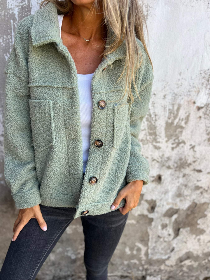 Sandra | Plush Sherpa Jacket