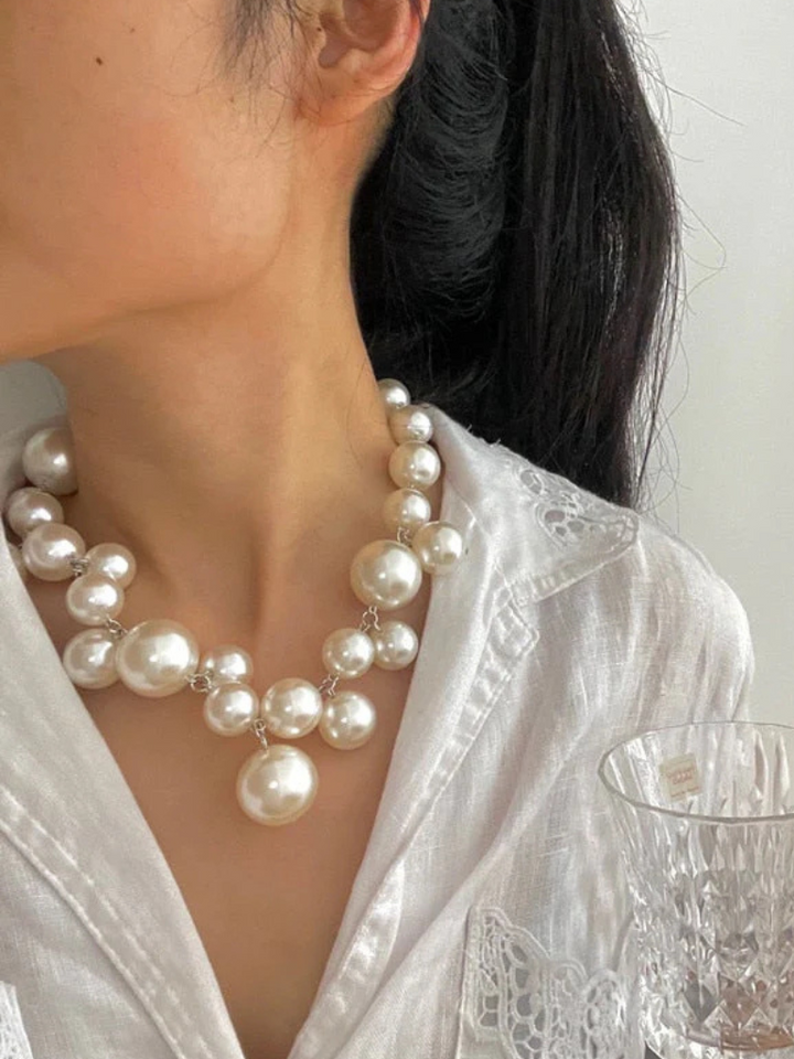 Maria | Statement Pearl Necklace