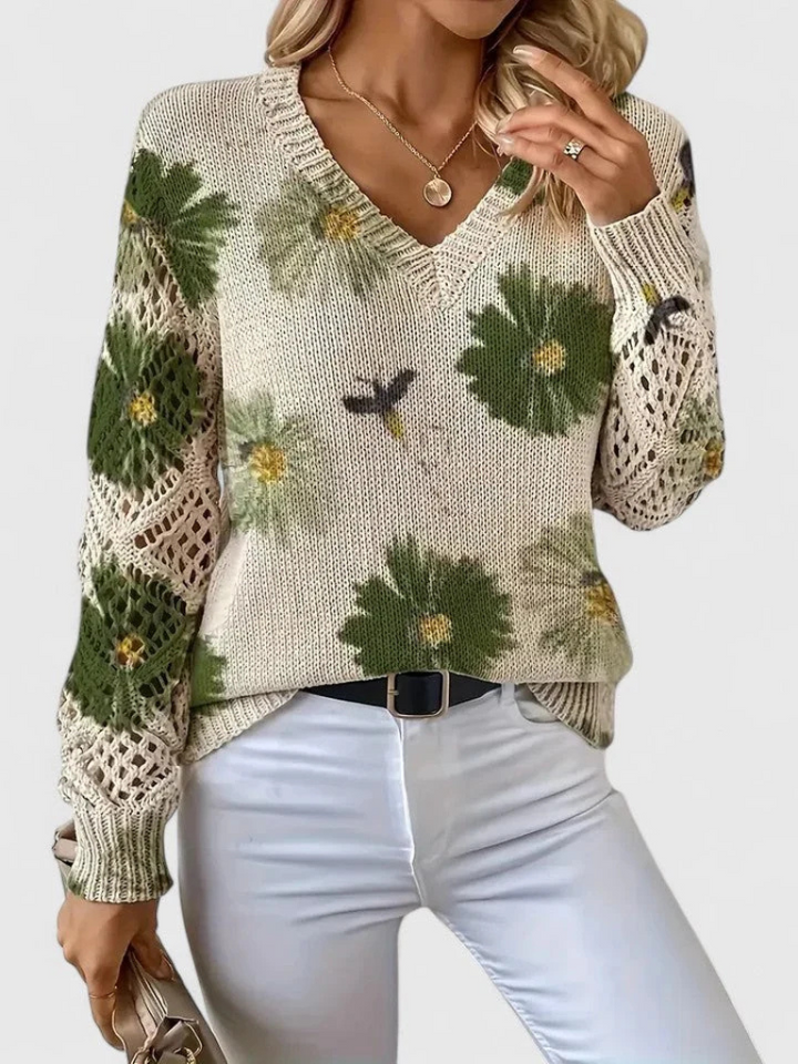 Maribelle | Floral Bloom Sweater