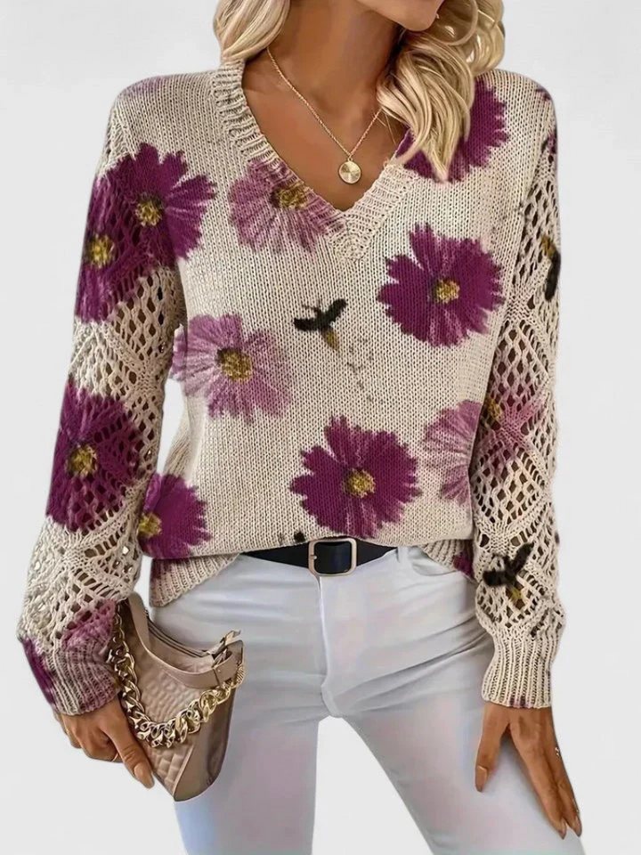Maribelle | Floral Bloom Sweater