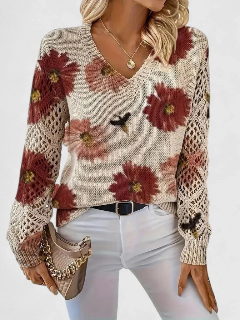 Maribelle | Floral Bloom Sweater