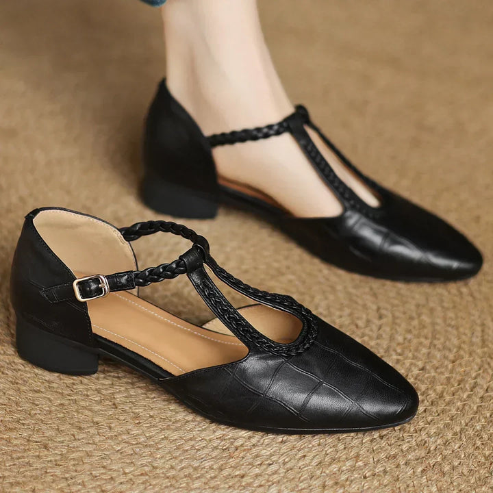 Annie | Kepa Leather Mary Jane Shoes