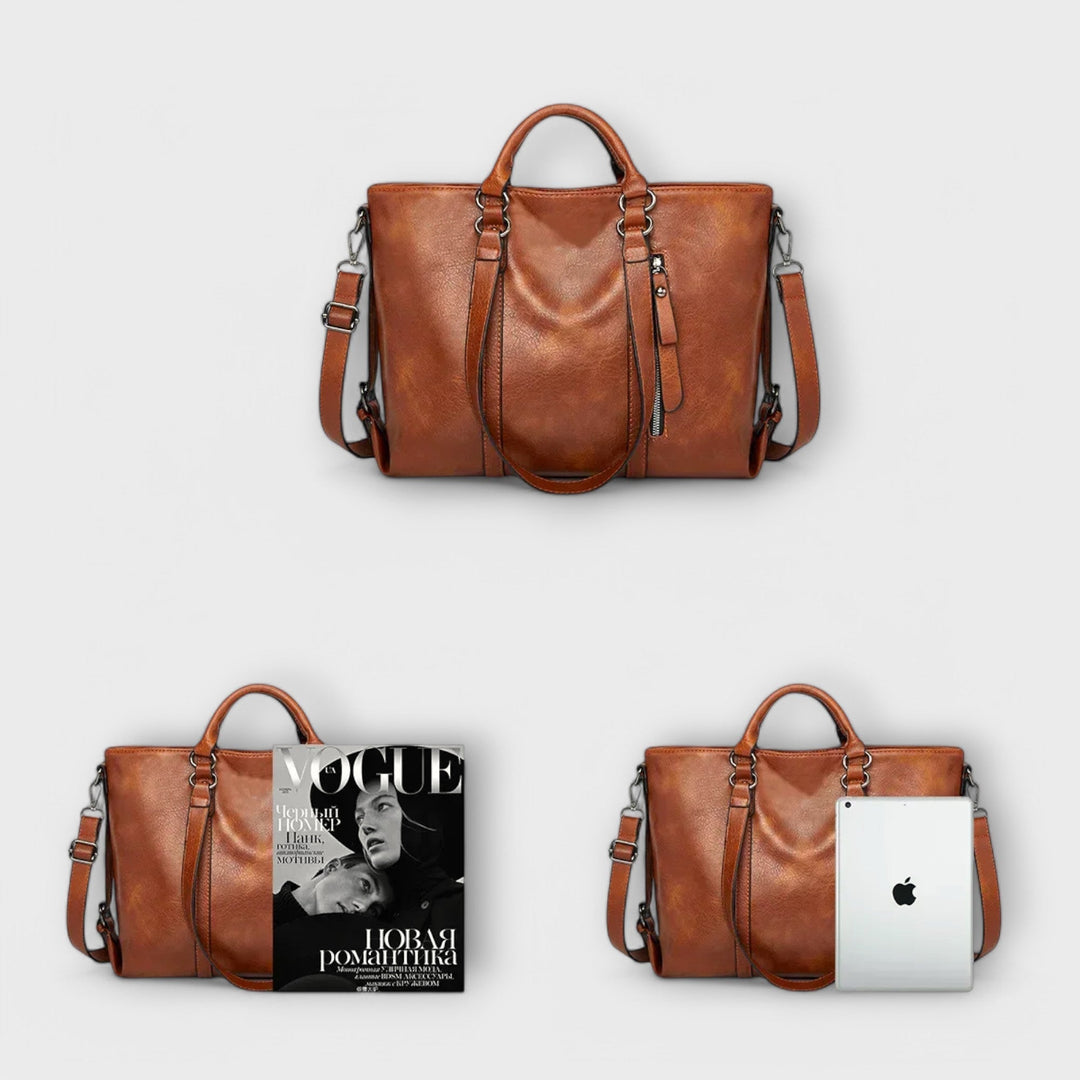 Annie | Oversized Leather Tote