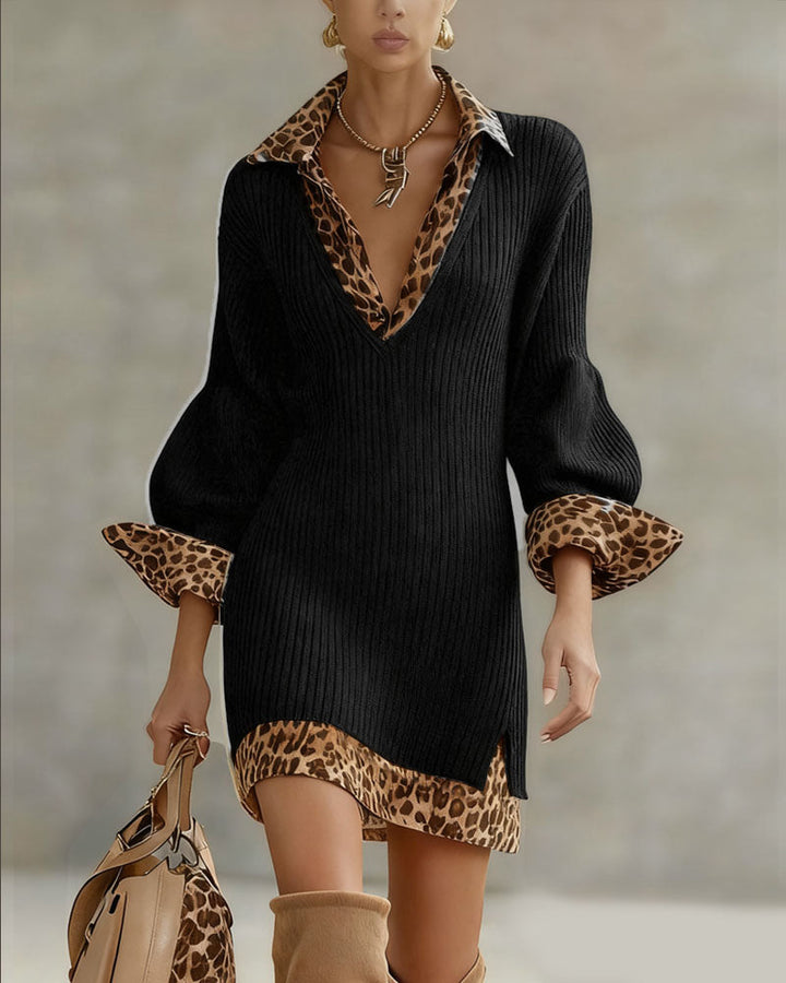 Sophia | Elegant Leopard Dress