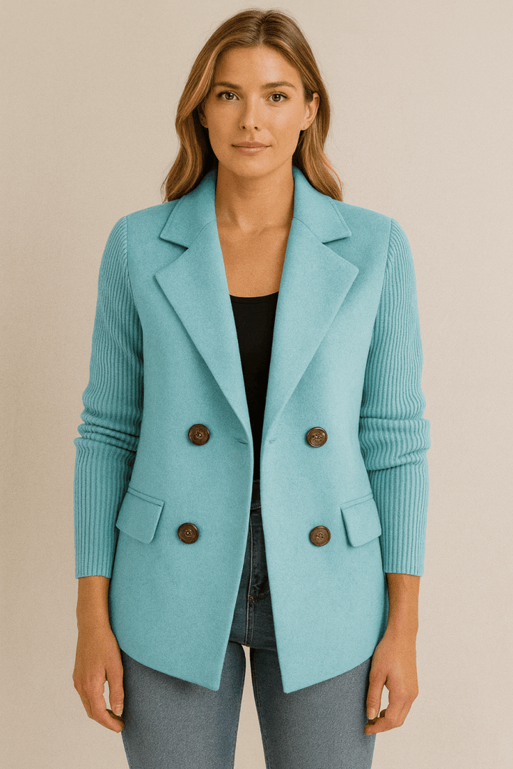 AMA | Blazer with Knit Sleeves