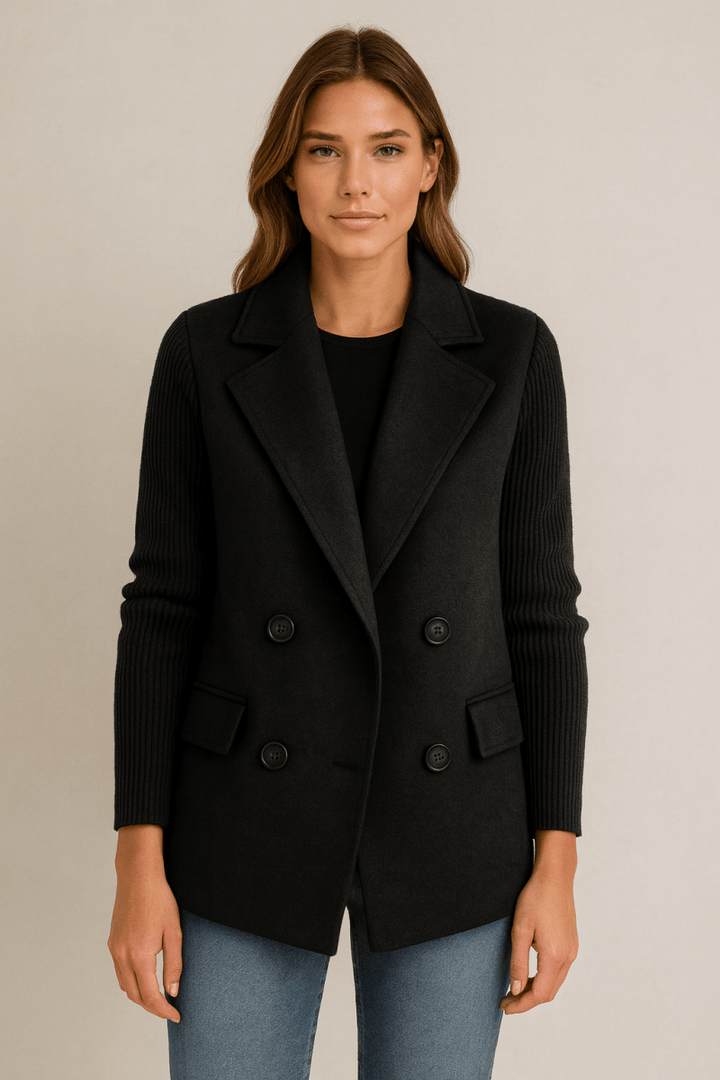 AMA | Blazer with Knit Sleeves