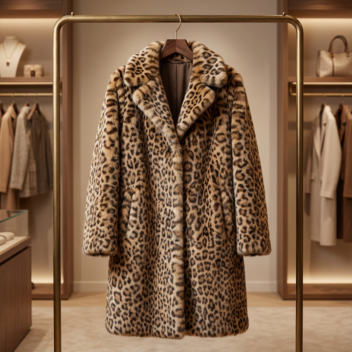Cassia | Chic Leopard Print Coat