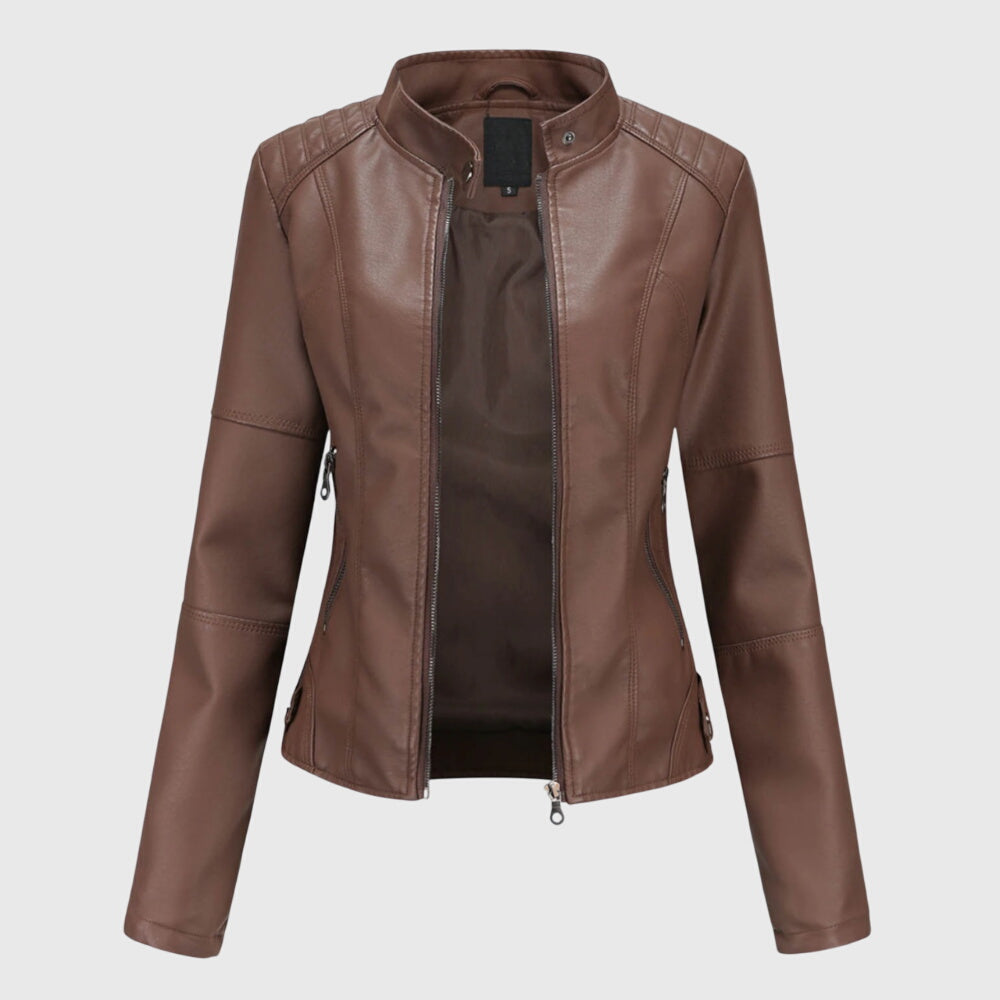 Giorgina™ - Chic Women's Leather Jacket