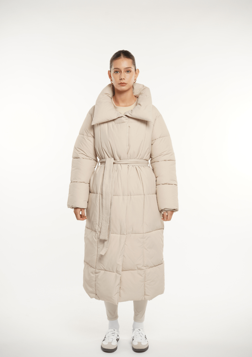 BLAIRE | OVERSIZED BULLET BUTTON PUFFER JACKET IN EXTRA LONG LENGTH