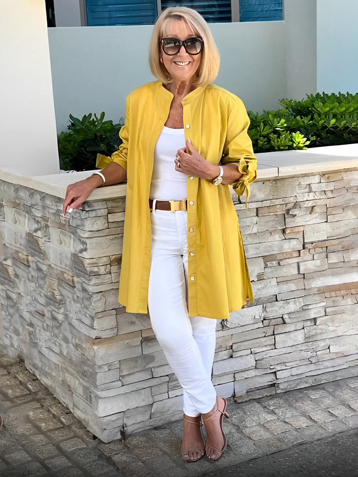 Célina | Classy Long Shirt Jacket