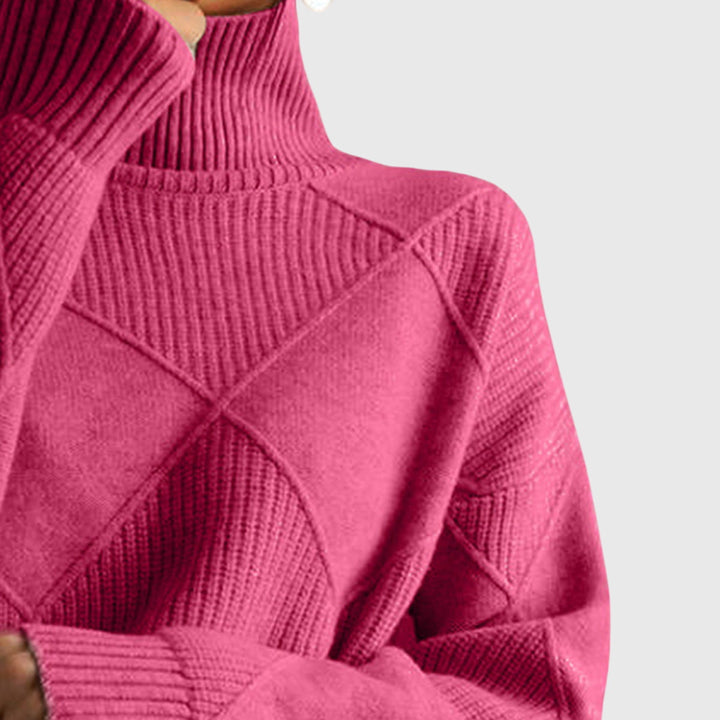 Angela™ Turtleneck Knit Sweater
