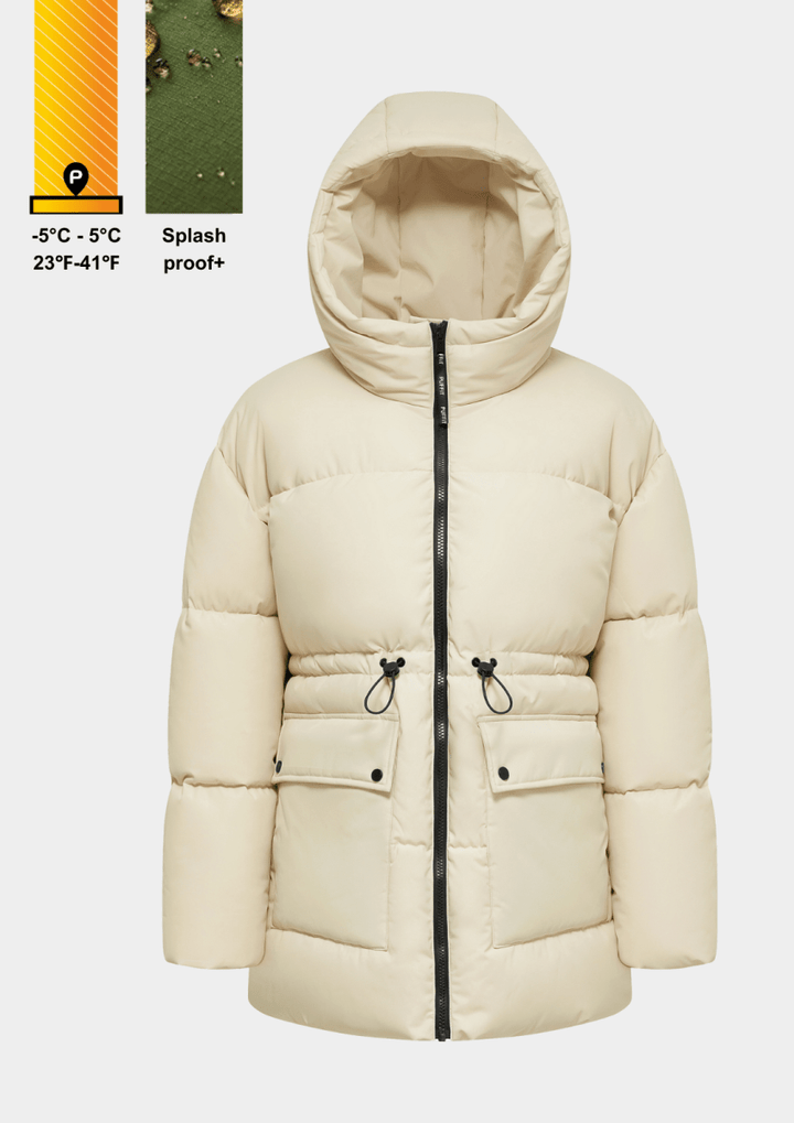 EVA | SPLASHPROOF HOODED PUFFER JACKET