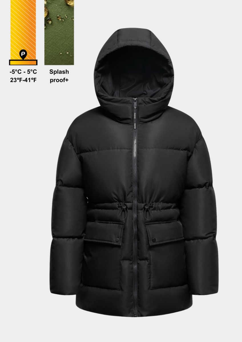 EVA | SPLASHPROOF HOODED PUFFER JACKET