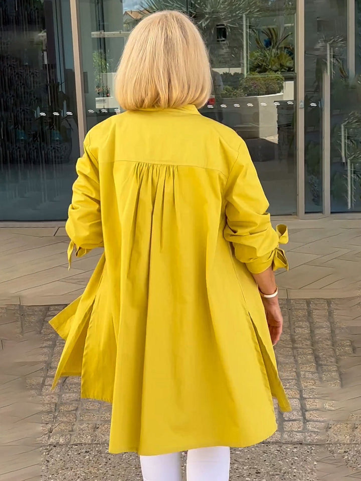 Célina | Classy Long Shirt Jacket