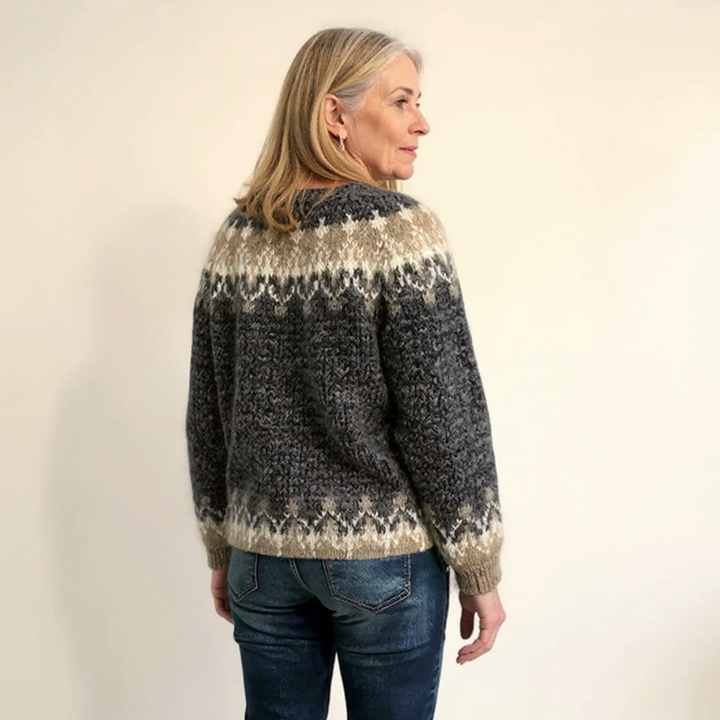 Gabriella | Cozy Icelandic Crewneck Knit Sweater