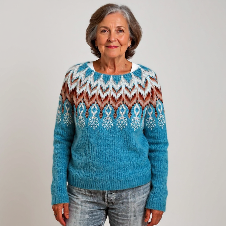 Kayla | Timeless Icelandic Pattern Knit Sweater