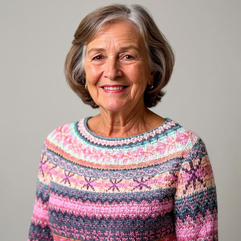 Charlotte | Timeless Icelandic Pattern Knit Sweater