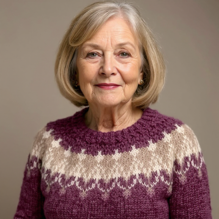 Gabriella | Cozy Icelandic Crewneck Knit Sweater