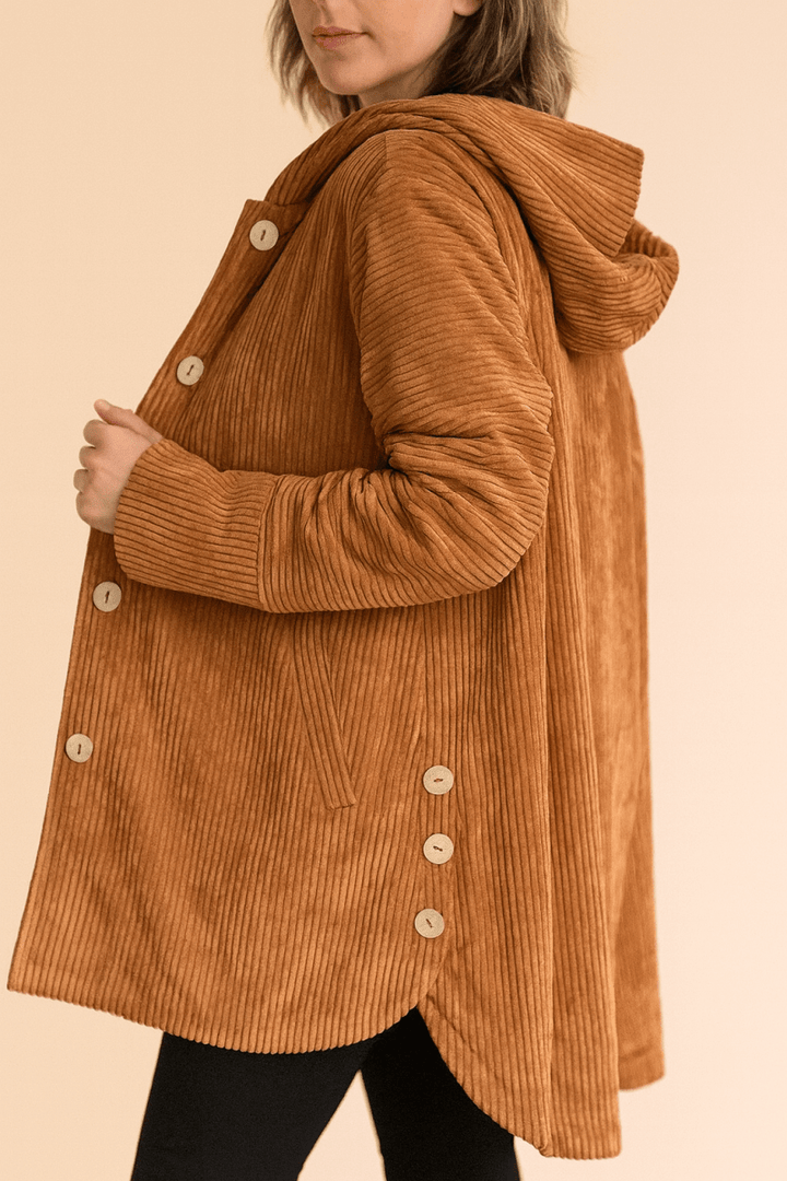 Marina | Corduroy Hooded Jacket